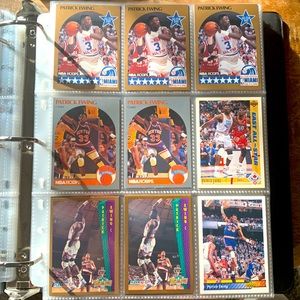 Patrick Ewing card lot - 6 cards